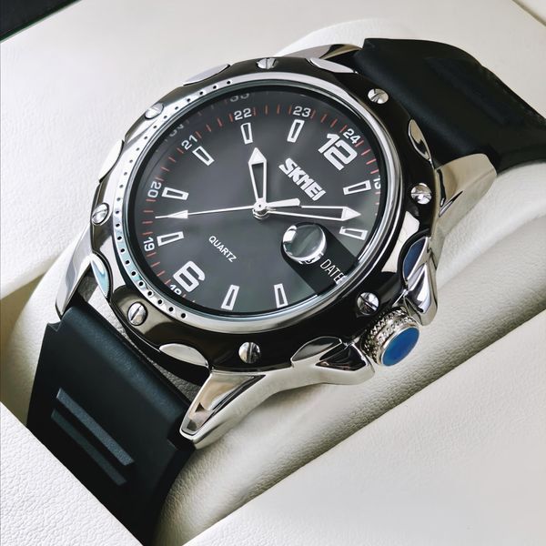 Skmei Robby Elastic Black, 2 ремінці 2284 фото