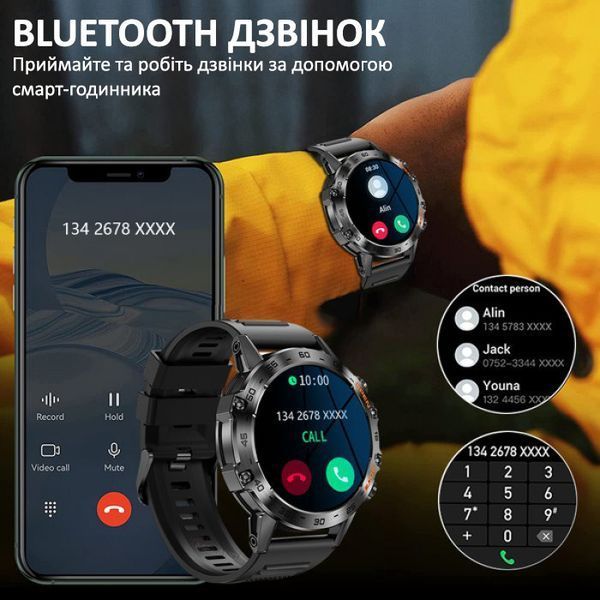Smart-часы Smart Delta K52 Silver Orange 1641 фото
