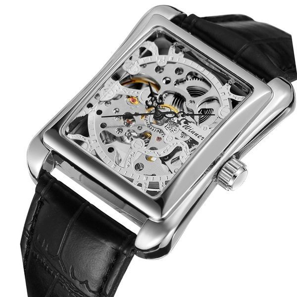Годинник Winner Square Silver 1414 фото