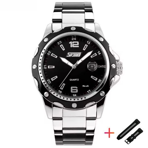 Skmei Robby Elastic Black, 2 ремінці 2284 фото