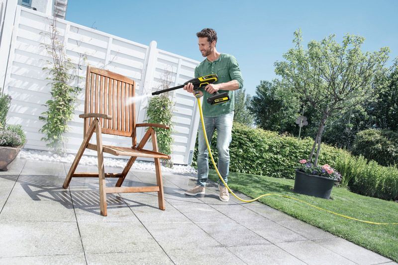 Минимойка низкого давления Karcher KHB 6 Battery, аккумуляторная, 24бар, 200л/ч, вес 1.3кг, без АКБ и ЗП 1.328-010.0 фото