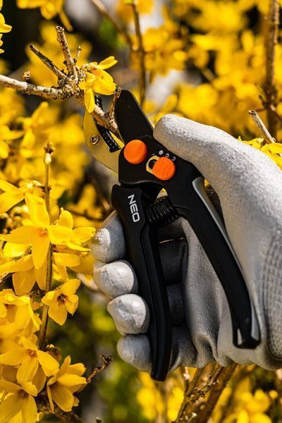 Секатор контактний Neo Tools, d різу 15мм, 185мм, 169г 15-201 фото