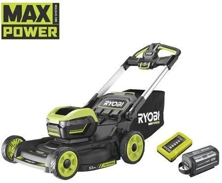 Газонокосарка акумуляторна Ryobi RY36LMXSP53A-160 самохідна MAX POWER 36В акб 1х6А&middot;год дека 53см 70л 20-100мм 3в1 LED-фари до 3200м.кв 5133005802 фото