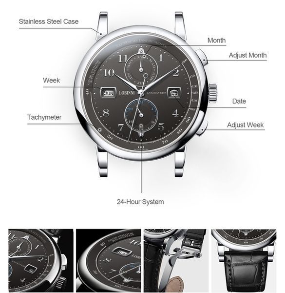 Годинник Lobinni Kapitan 4414 фото