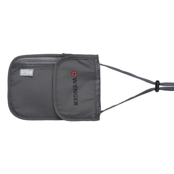 Кошелек на шею Wenger Neck Wallet with RFID pocket, серый 604589 фото