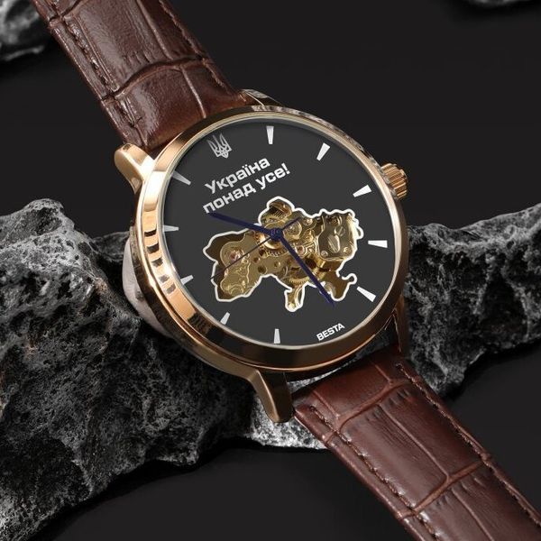 Besta Skeleton Gold Black Dial 2119 фото