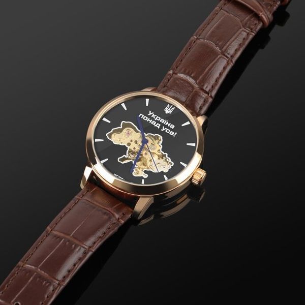 Besta Skeleton Gold Black Dial 2119 фото
