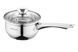 Ковш Ardesto Gemini Gourmet, стеклянная крышка, 1 л, нержавеющая сталь AR1910GSS фото 1