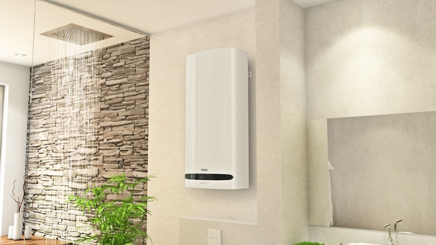 Водонагреватель электрический Tesy Bellislimo Cloud плоский GCR 802722 E31 ECW Wi-Fi, 80л, 2,2кВт, универсальный монтаж, электронное управление, B, белый 304606 фото