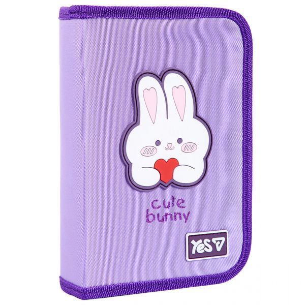 Пенал твердий Yes одинарний з двома клапанами Cute Bunny HP-04 533740 фото