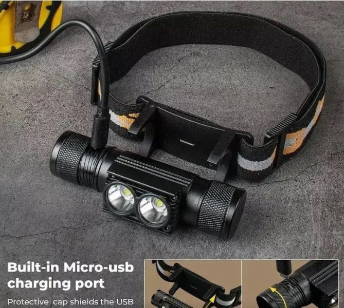 Налобный светильник Sofirn H25S на 1200 лм с портом USB-C и аккумулятором 18650 на 2200 мА&middot;ч V718486 фото