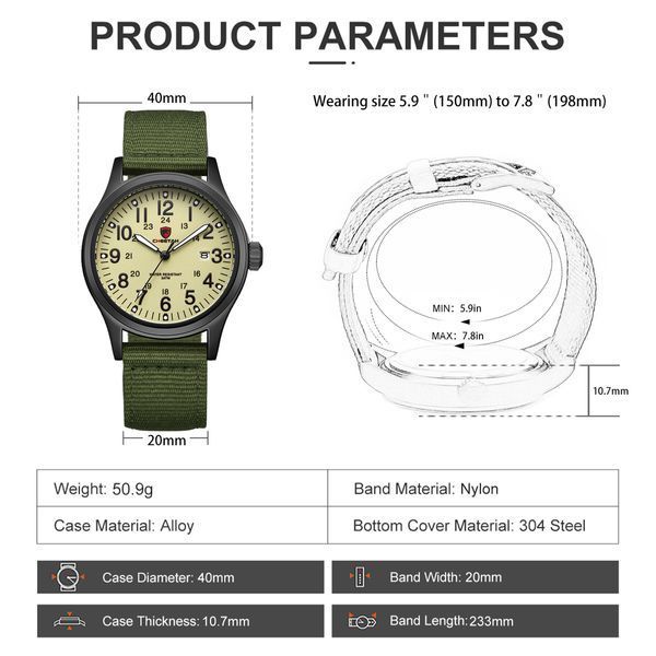 Годинник Cheetah Command Green 1807 фото