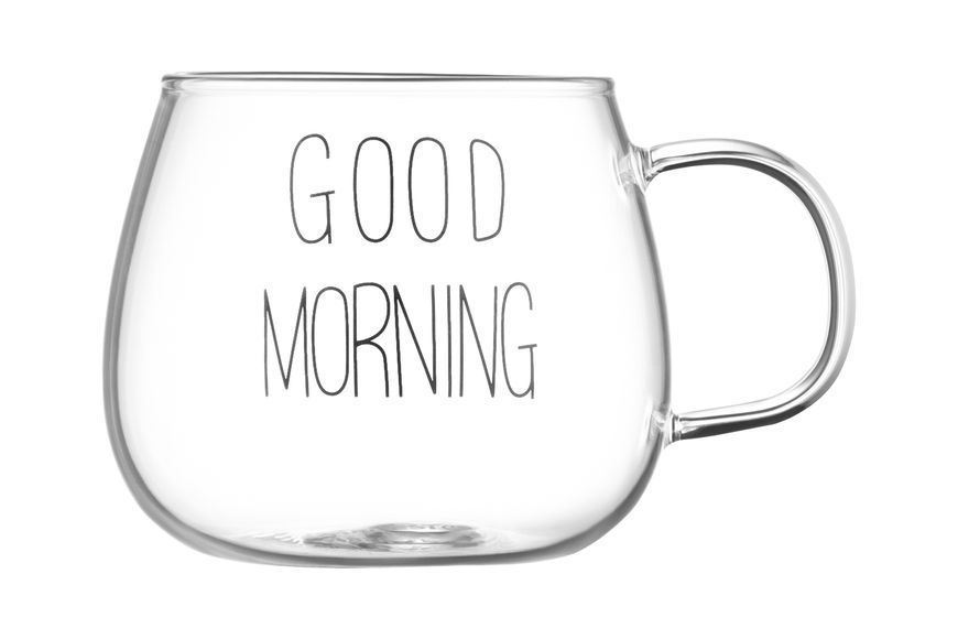 Набор чашек с ручками Ardesto Good Morning, 430мл, 2шт, боросиликатное стекло, прозрачный AR2643BMR фото