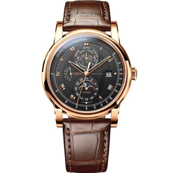 Часы Lobinni Business Black 5655 фото