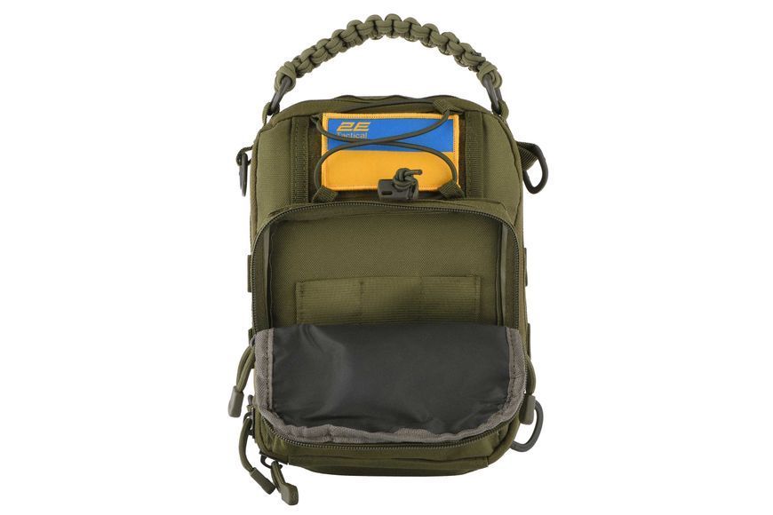 Сумка Слинг 2E Tactical Laser Cut 2.5 л зеленая 2E-MILSLIBAG-Y09L-OG фото