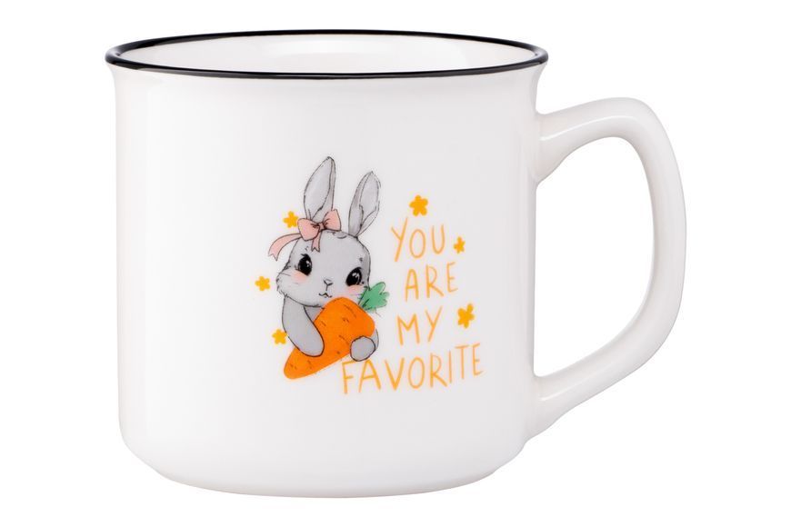 Чашка Ardesto Cute rabbit, 320 мл, фарфор AR3460 фото