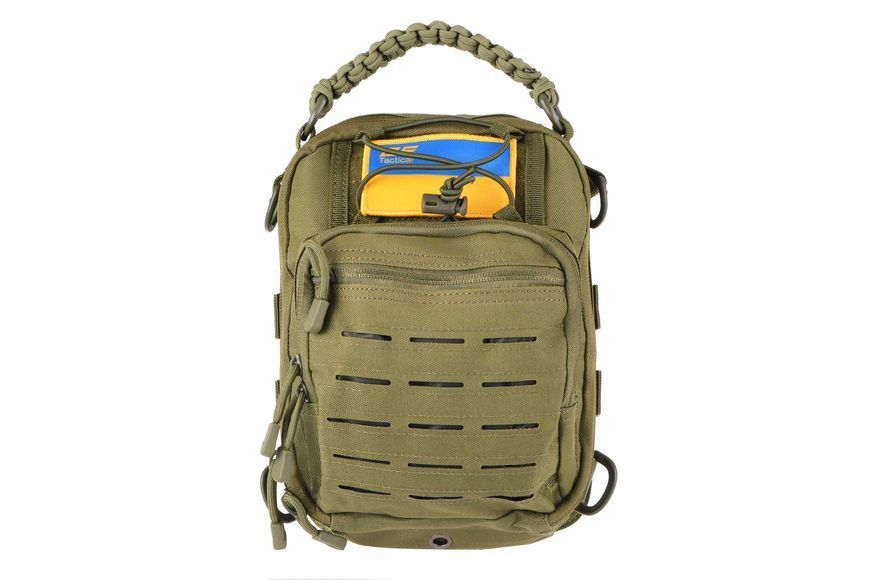 Сумка Слинг 2E Tactical Laser Cut 2.5 л зеленая 2E-MILSLIBAG-Y09L-OG фото