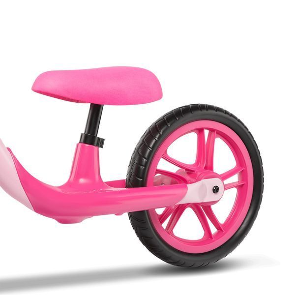 Беговел Lionelo Alex Bubblegum (Розовый) &mdash; Детский велобег от 2 лет, колеса EVA 12" 21201443 фото