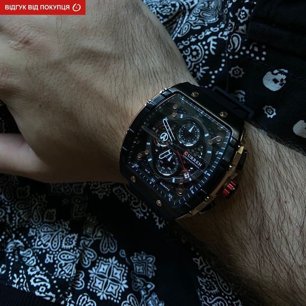 Годинник Curren Jungle Black 1691 фото
