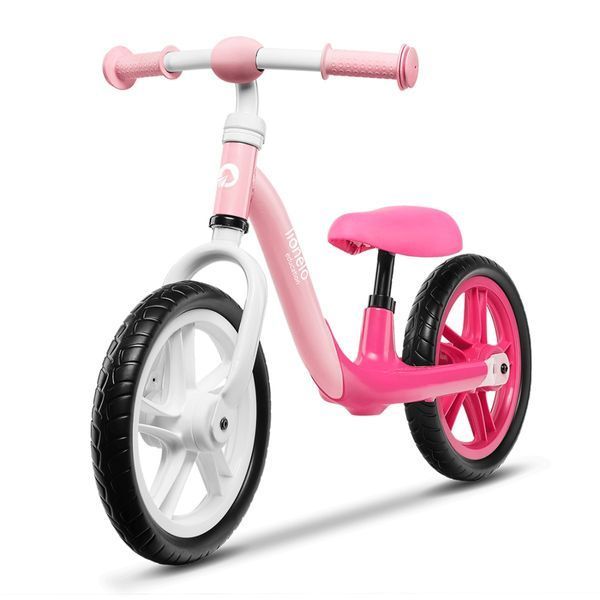 Беговел Lionelo Alex Bubblegum (Розовый) &mdash; Детский велобег от 2 лет, колеса EVA 12" 21201443 фото