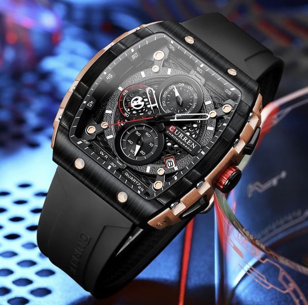 Годинник Curren Jungle Black 1691 фото