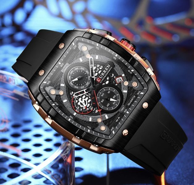 Годинник Curren Jungle Black 1691 фото