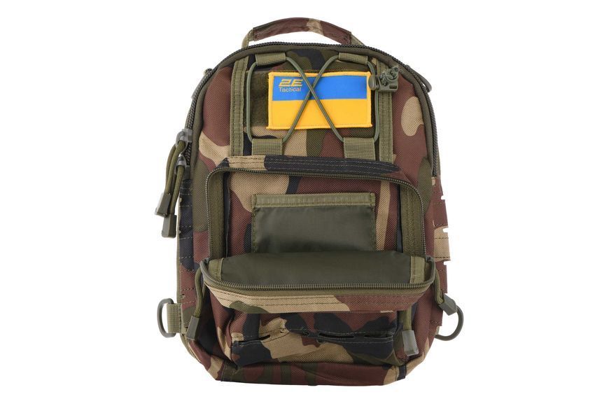 Сумка Слинг 2E Tactical Laser Cut 2.5л, темный камуфляж. 2E-MILSLIBAG-Y09L-WC фото