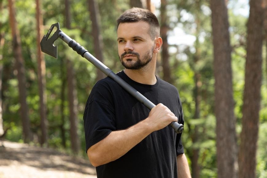 Сокира накінечник 2E Tactical Axl Gray для тактичних лопат-мультитулів, з шестигранником 2E-AXHT-GR фото