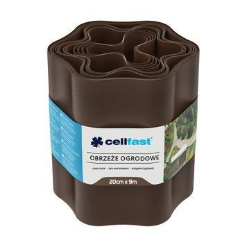Лента газонная, бордюрная, волнистая Cellfast 20см x 9м, коричневый 30-013H фото
