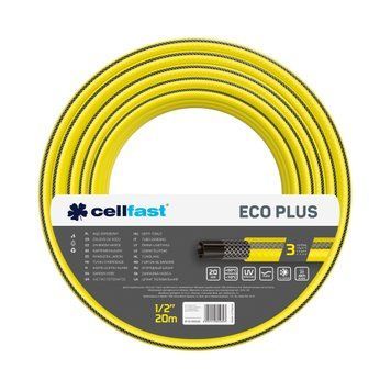 Шланг садовий Cellfast ECO PLUS 1/2" 20м, 3 шари, до 20 Бар, -10&hellip;+50&deg;C 12-150 фото