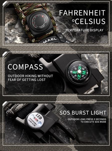 Годинник Smael Grey Compass 1810 фото