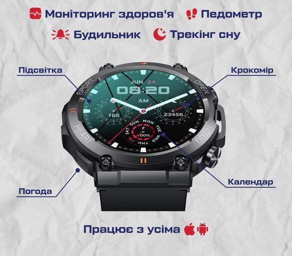 Смарт-часы Smart Storm Black 5126 фото