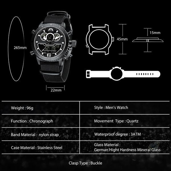 Годинник MegaLith Strong 7778 фото