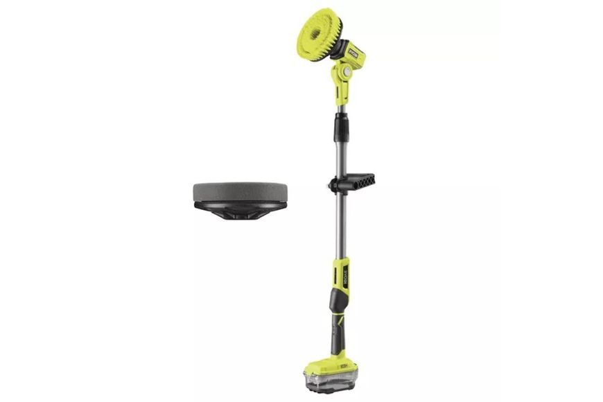 Щетка телескопическая Ryobi R18TPS-0, аккумуляторная ONE+ 18В, щетка 15см, 210об/мин, длина ручки 1-1.4м, IPX7, 2.1кг (без АКБ и ЗУ) 5133004847 фото