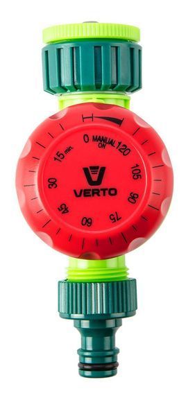 Таймер для полива Verto, 1/2"-3/4", механический, до 120 мин. 15G750 фото