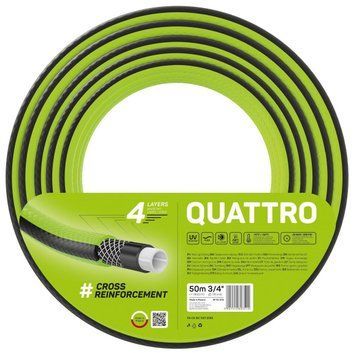 Шланг садовий Cellfast QUATTRO 3/4&rdquo;, 50м, 4-х шаровий, до 20 Бар, -10&hellip;+50&deg;C 10-073 фото