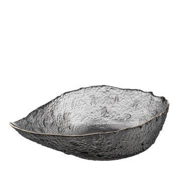 Салатник Ardesto Leaf, 21.5см, стекло, серый AR5011 фото