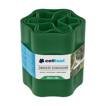 Лента газонная, бордюрная, волнистая Cellfast 20см x 9м, зеленая 30-003H фото