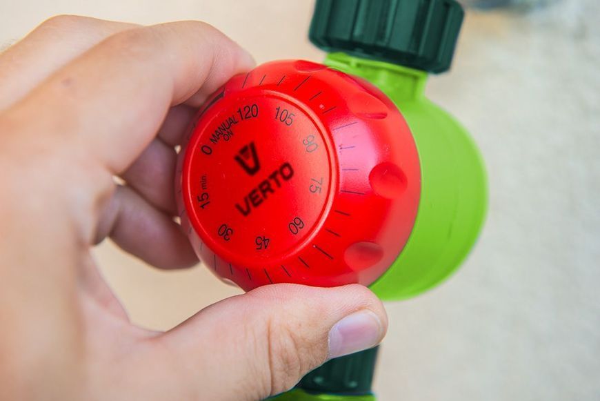 Таймер для полива Verto, 1/2"-3/4", механический, до 120 мин. 15G750 фото