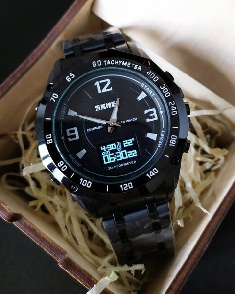 Годинник Skmei Kompass PRO Black 1465 фото