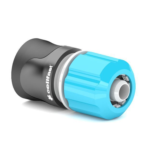 Конектор для шланга Cellfast ERGO 1/2" з аквастоп 53-120 фото