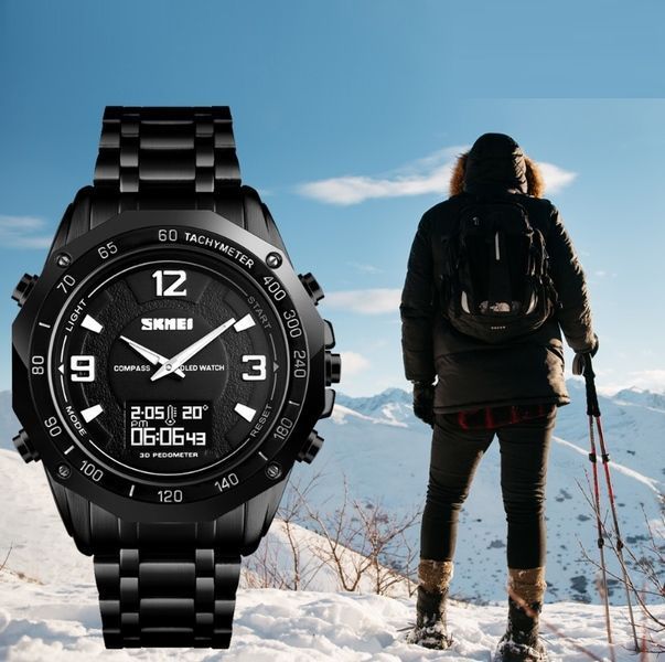 Годинник Skmei Kompass PRO Black 1465 фото