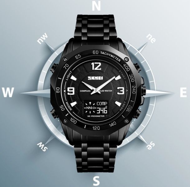 Годинник Skmei Kompass PRO Black 1465 фото