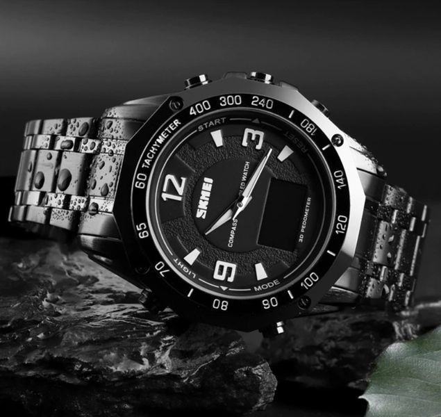 Годинник Skmei Kompass PRO Black 1465 фото