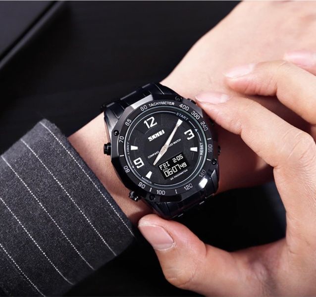 Годинник Skmei Kompass PRO Black 1465 фото