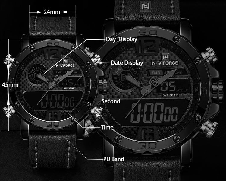 Годинник Naviforce Next Black 9134 9134 фото