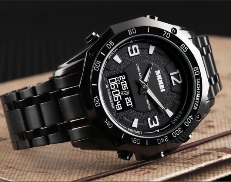 Годинник Skmei Kompass PRO Black 1465 фото