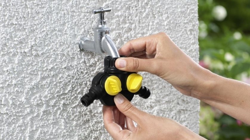 Распределитель для полива Karcher, 3/4", 1/2", разделитель двухканальный 2.645-199.0 фото