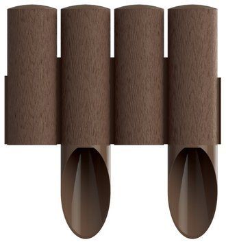 Газонное ограждение Cellfast STANDARD, 4 элемента, 2.3м, коричневый 34-041 фото