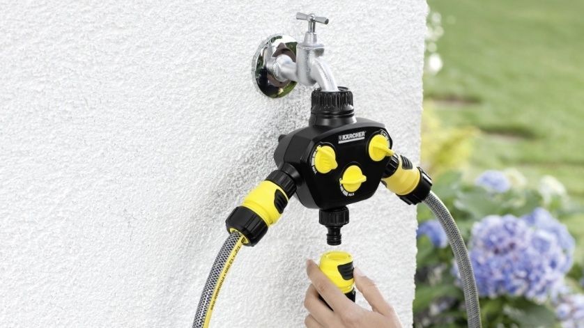 Распределитель для полива Karcher, 3/4", 1", разделитель трехканальный 2.645-200.0 фото